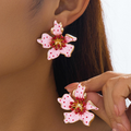 Florielle™ Colorful Irregular Flower Stud Earrings