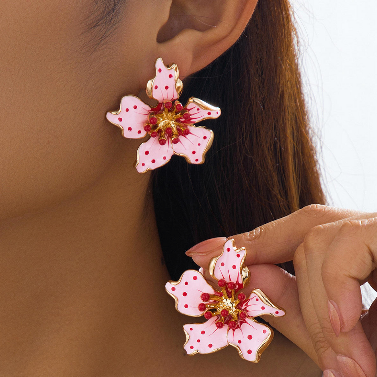 Florielle™ Colorful Irregular Flower Stud Earrings