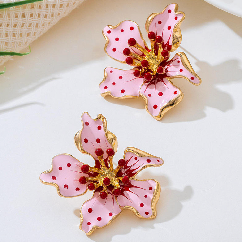 Florielle™ Colorful Irregular Flower Stud Earrings