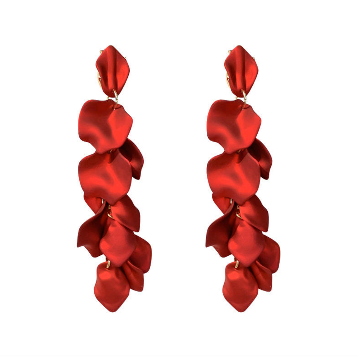 Rosé Petale™ Rose Petal Statement Earrings