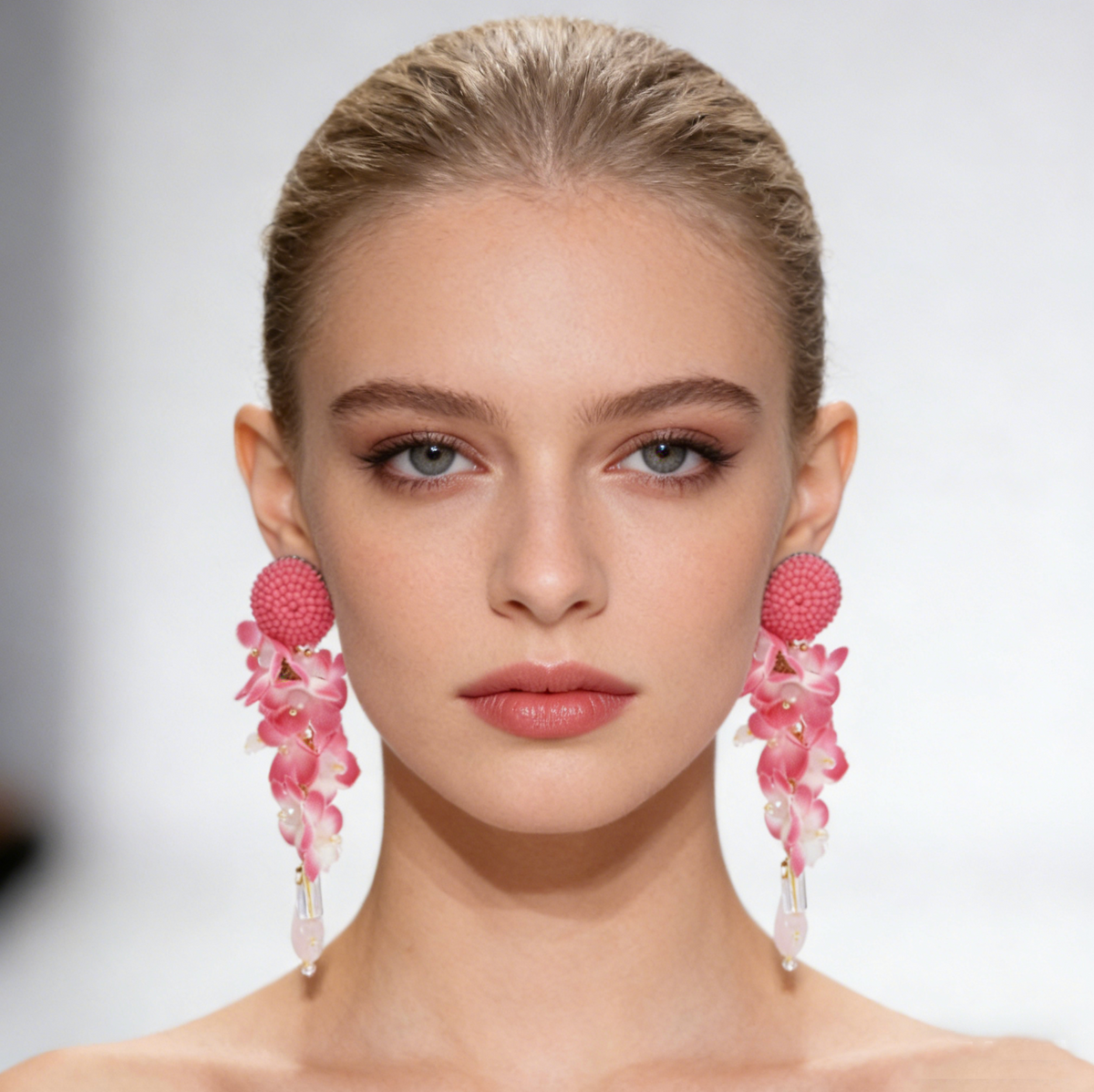 Fleur Boheme™ Long Floral Petal Beaded Earrings